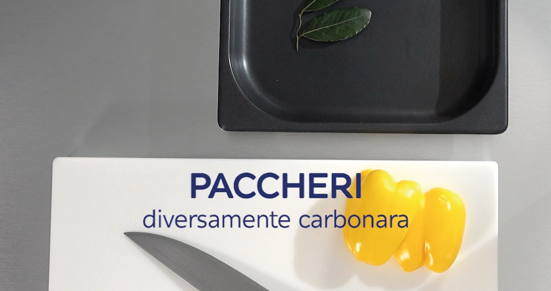 Paccheri diversamente carbonara