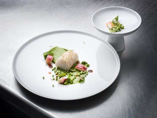 Cream caramelized cod