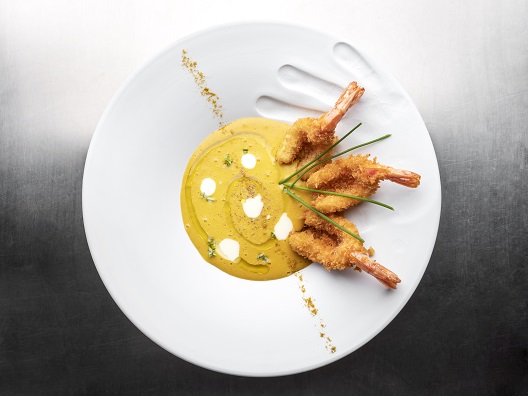 Fresh ginger pumpkin soup