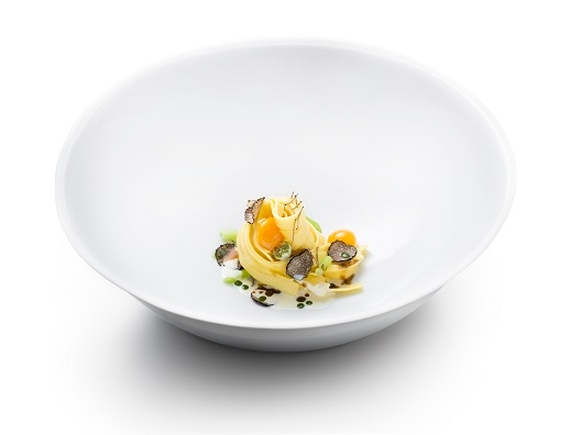 Trüffel-Nudeln mit Wachtelei 