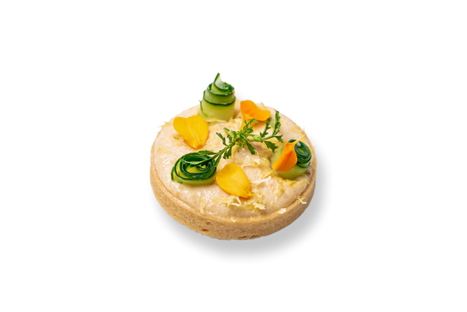 Tartelette de Tarama et concombre