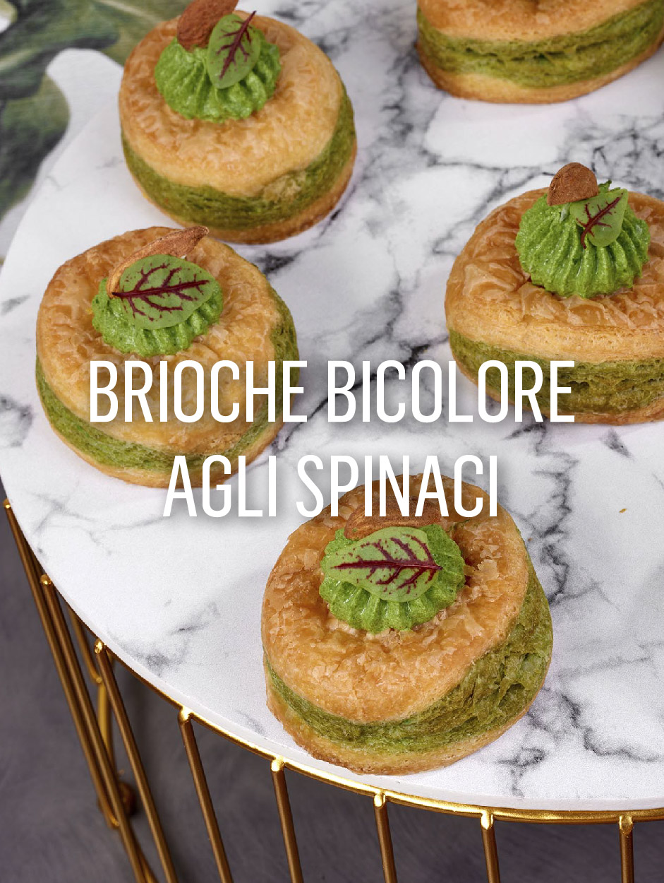Brioche Bicolore agli Spinaci 