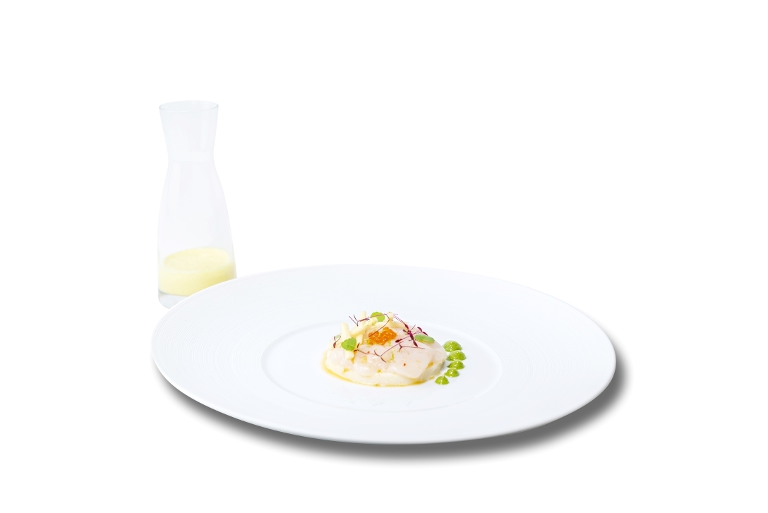 Carpaccio van sintjakobsvruchten