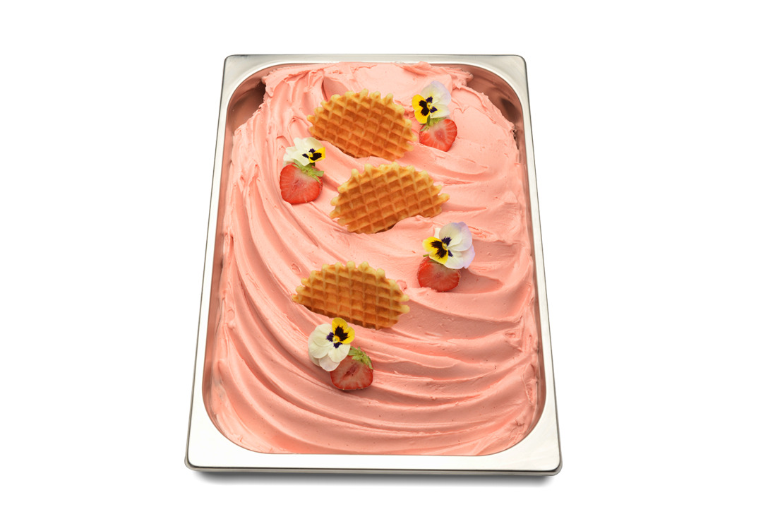 Glace végétalienne à la fraise