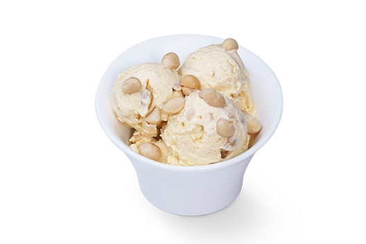 Macadamia vanilla ice cream