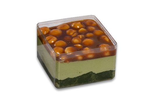 Matcha tiramisu macadamia caramel