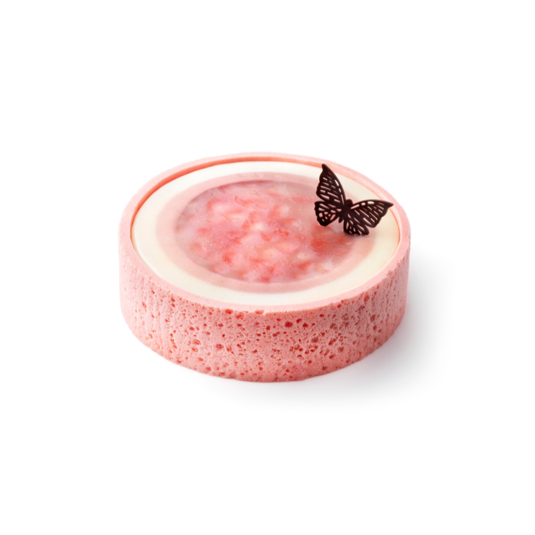 Tuttebel aardbei Lychee Entremet