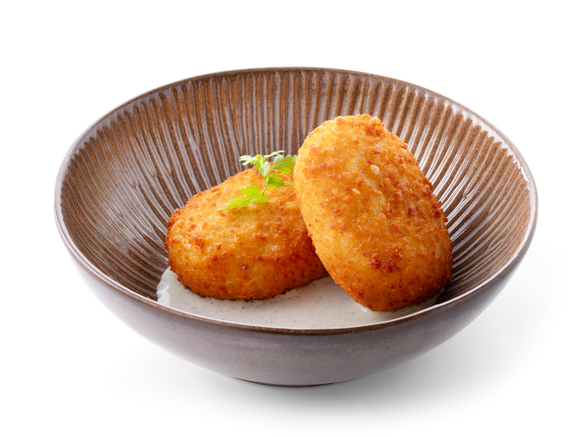 Kaaskroketten met zwartetruffelroom