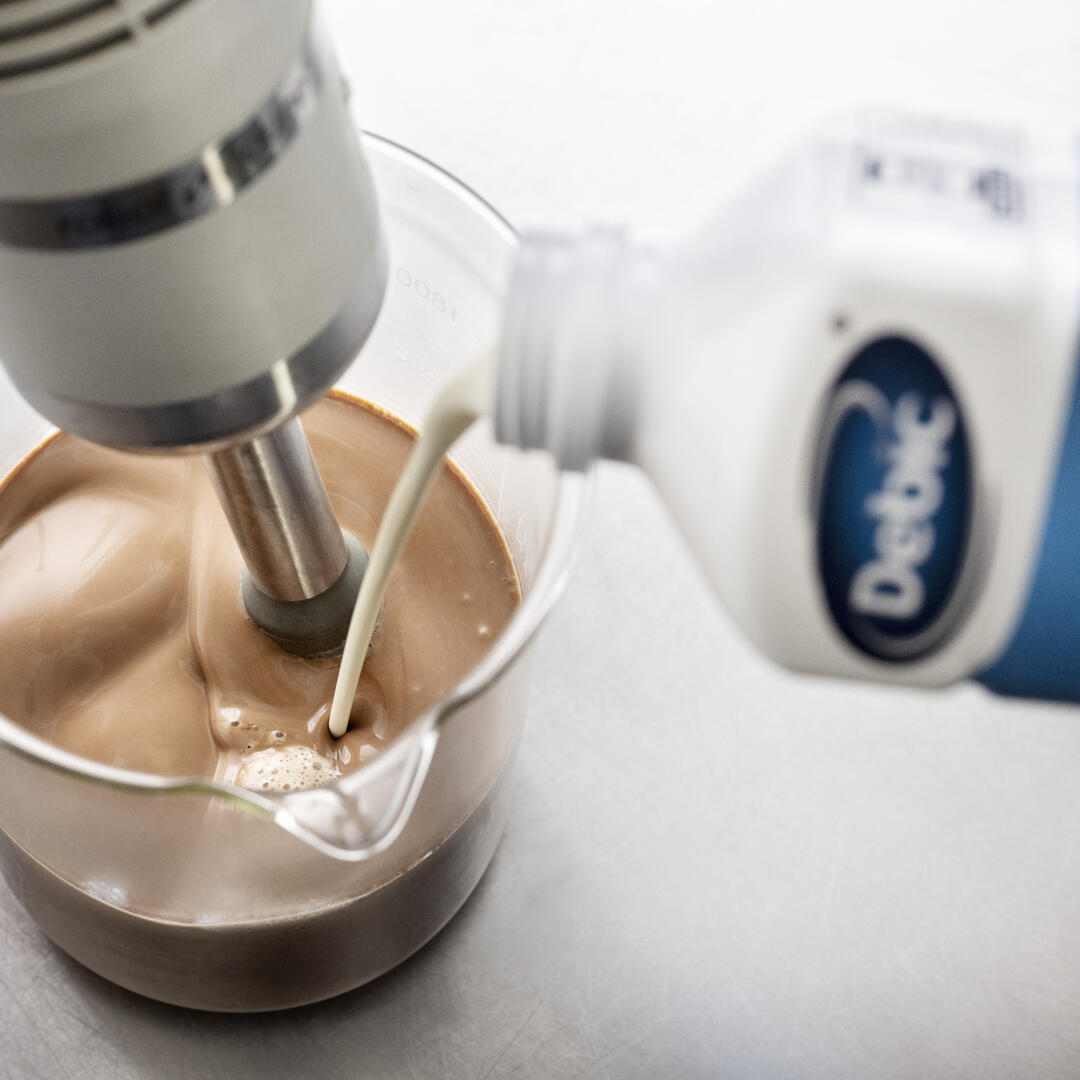 Whipped ganache step 2