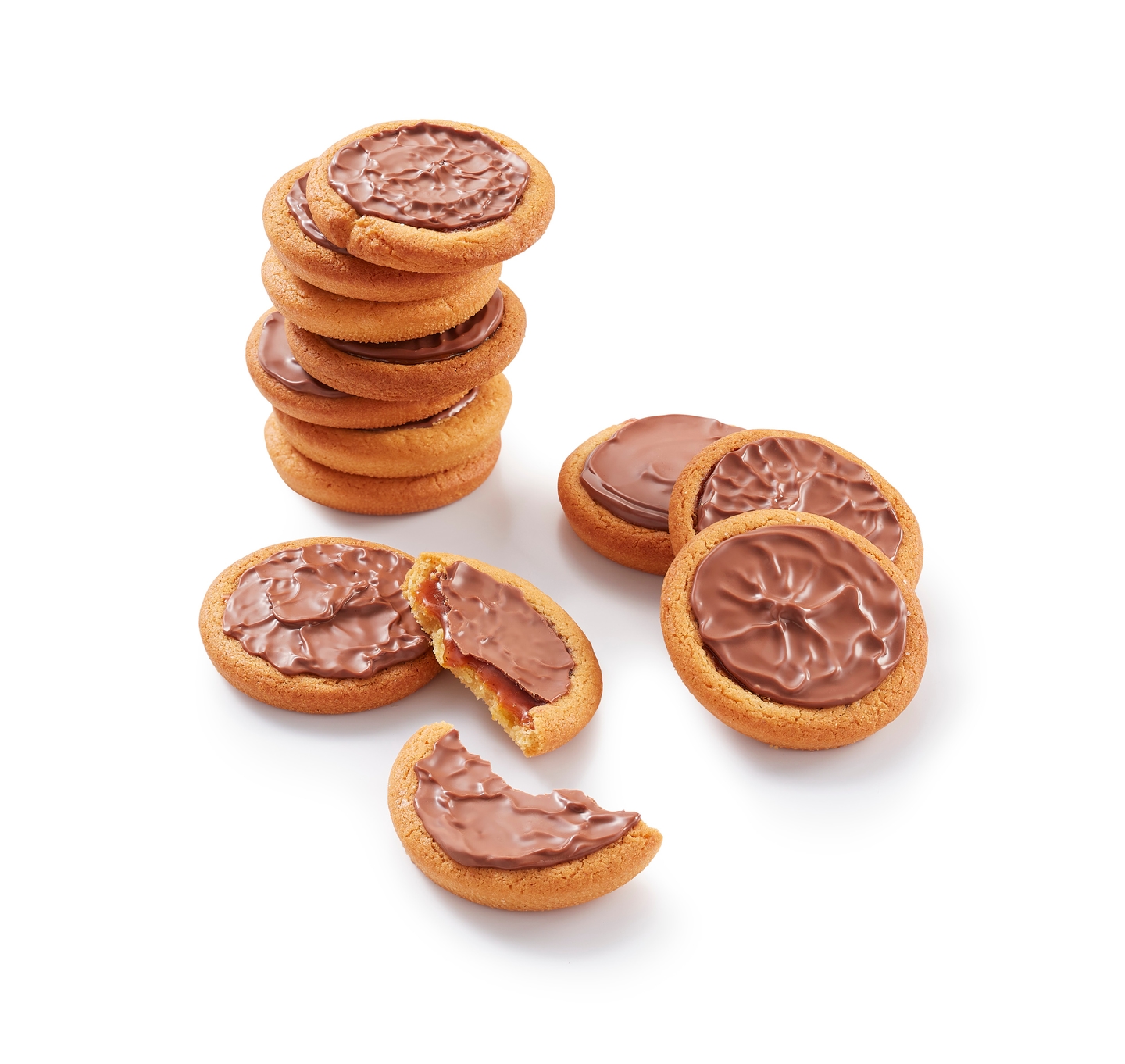 Caramel shortbread cookies