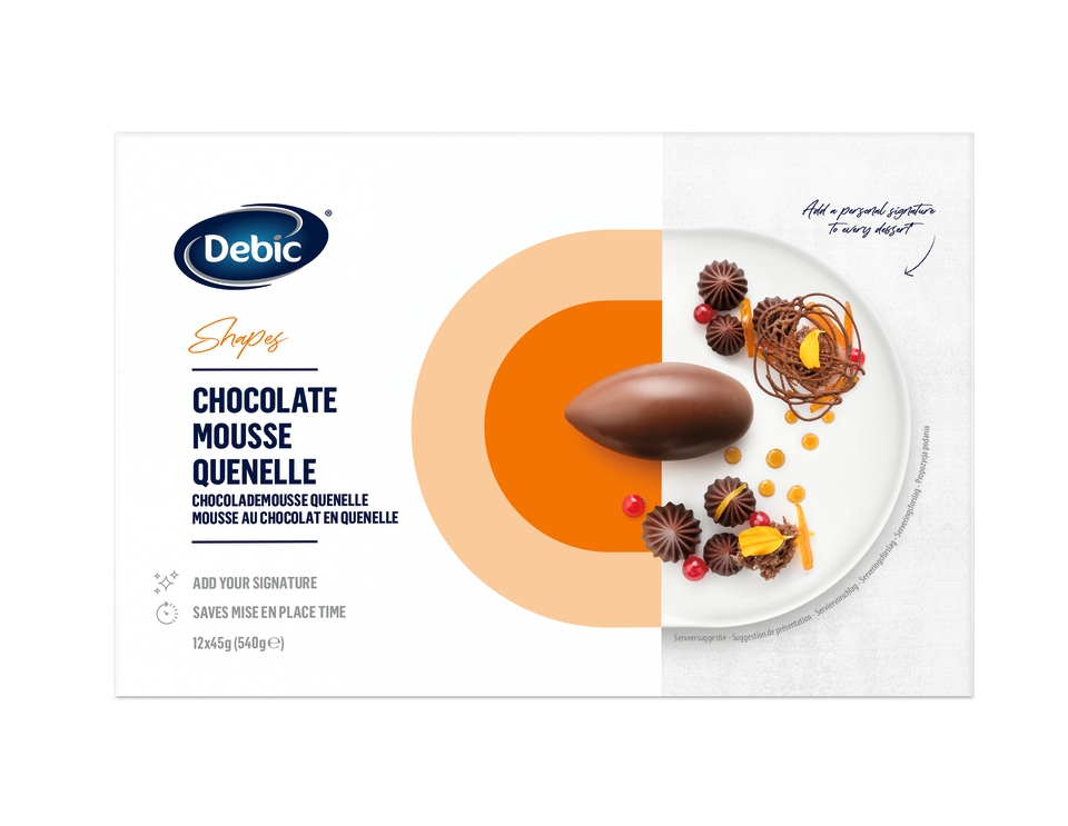 Debic Shapes Chocolate Mousse Quenelle