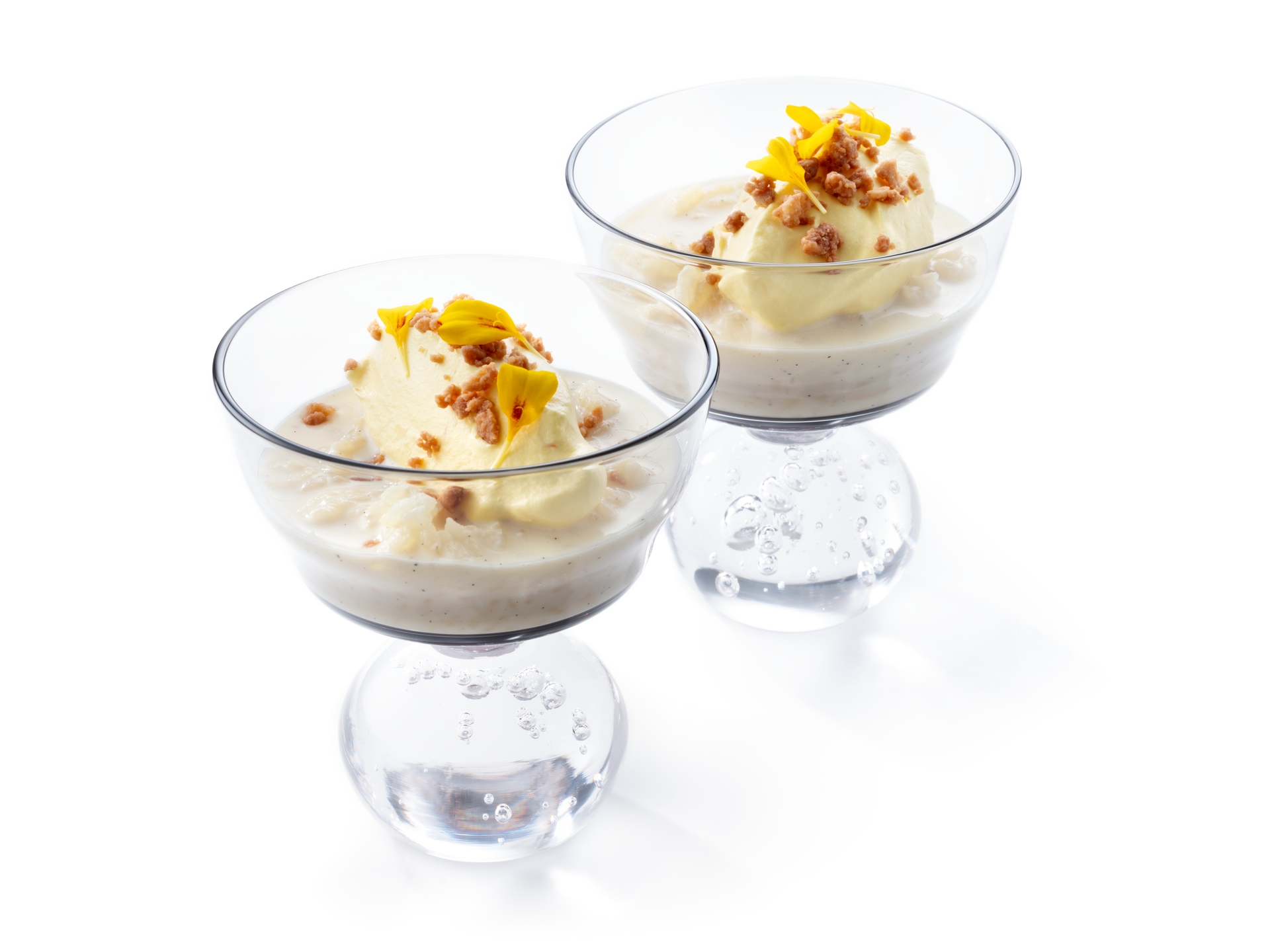 Rijstpap met saffraanroom