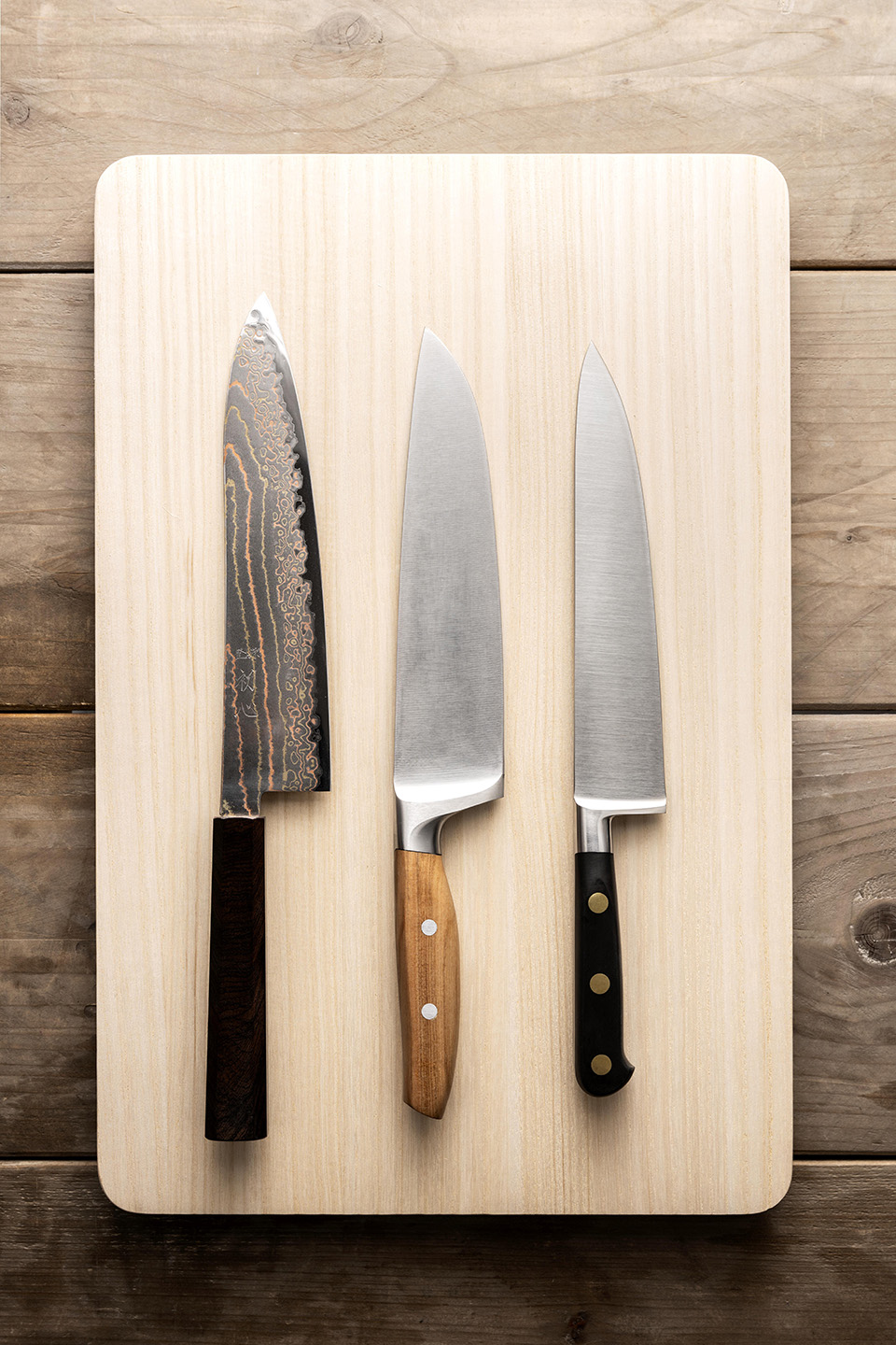 De grote drie van messenontwerp