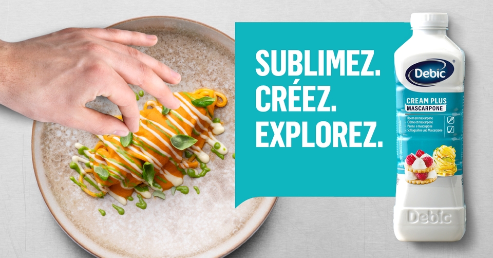 Sublimez vos plats avec la Crème Plus Mascarpone Debic 