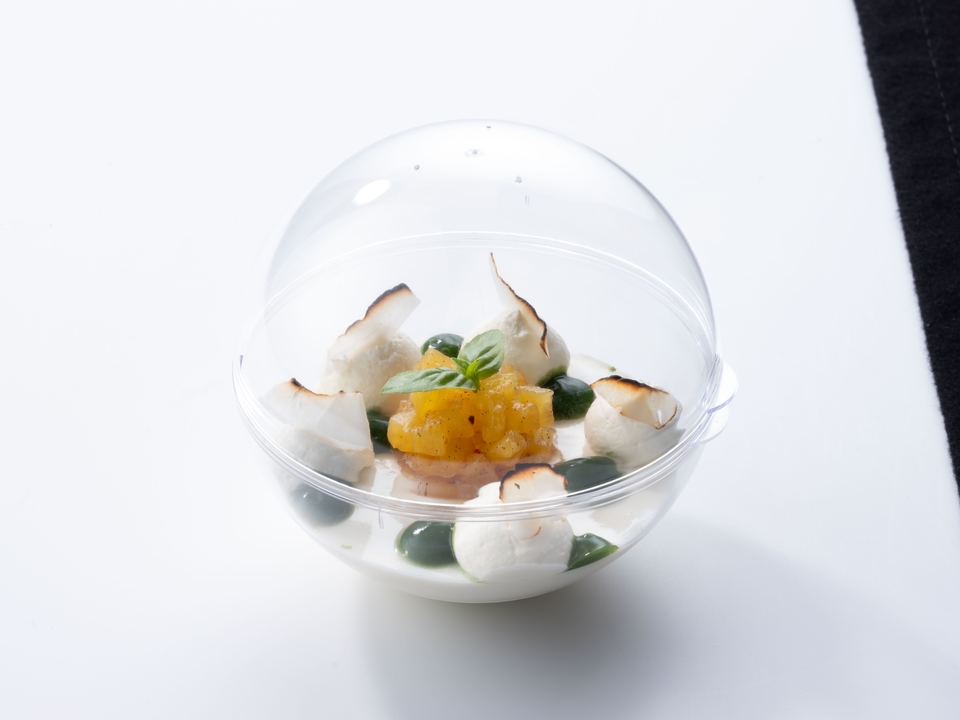 Panna cotta van kokos en limoen 