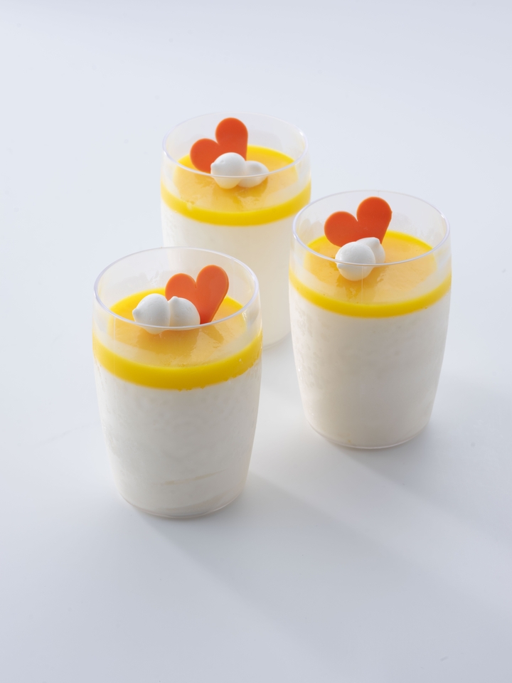 Parfait met cream cheese en passievrucht