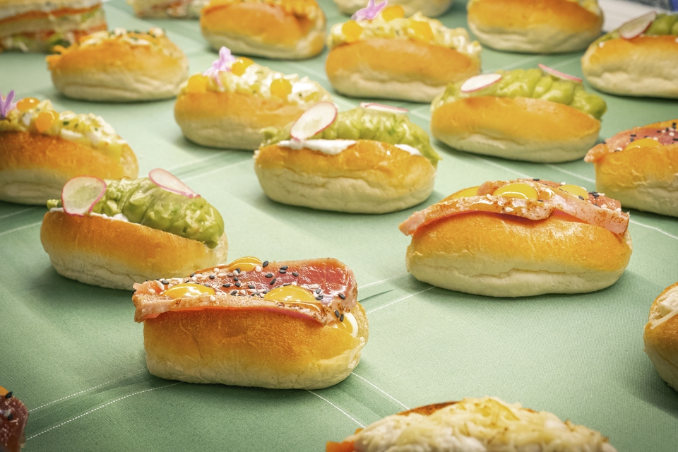 Tray of assorted pastries