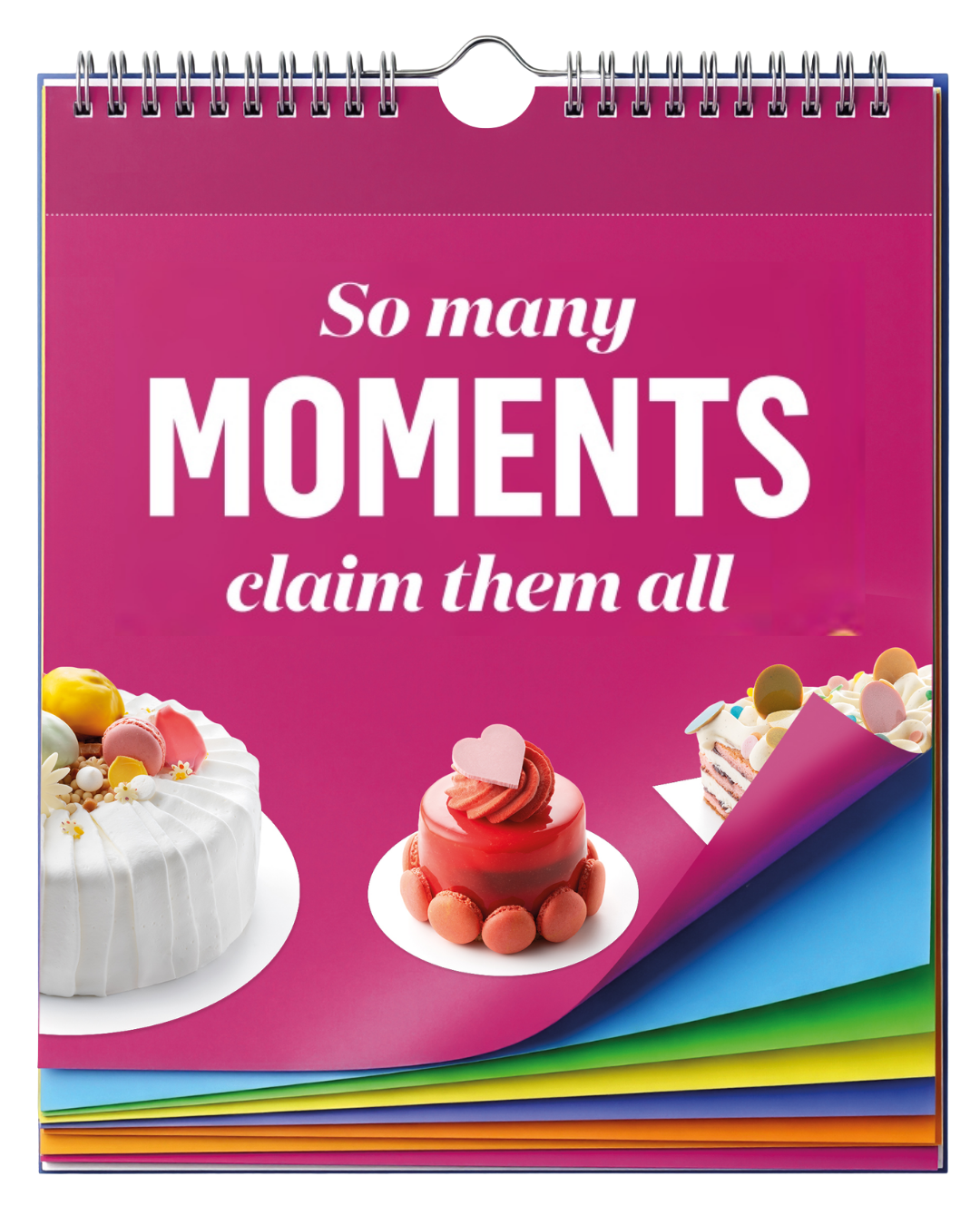 So many moments, claim them all calendar visual