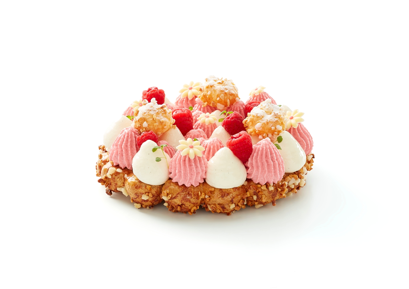 Tarte Choux Vanille Framboise