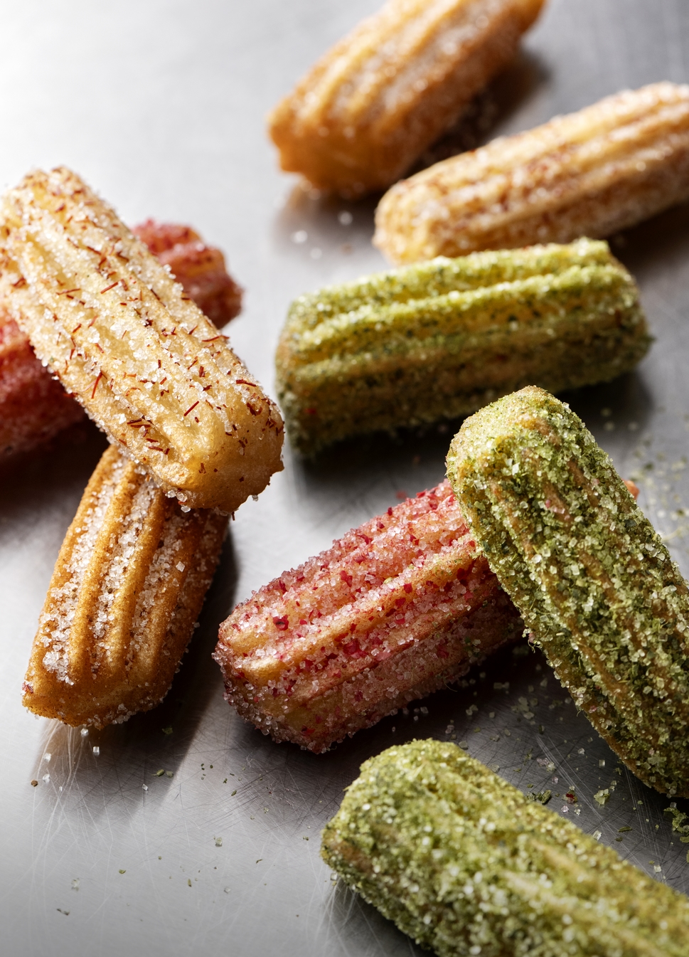 Colourful churros
