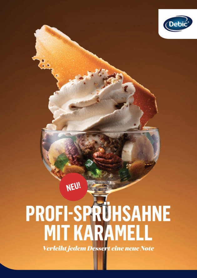Profi-sprühsahne mit Karamell
