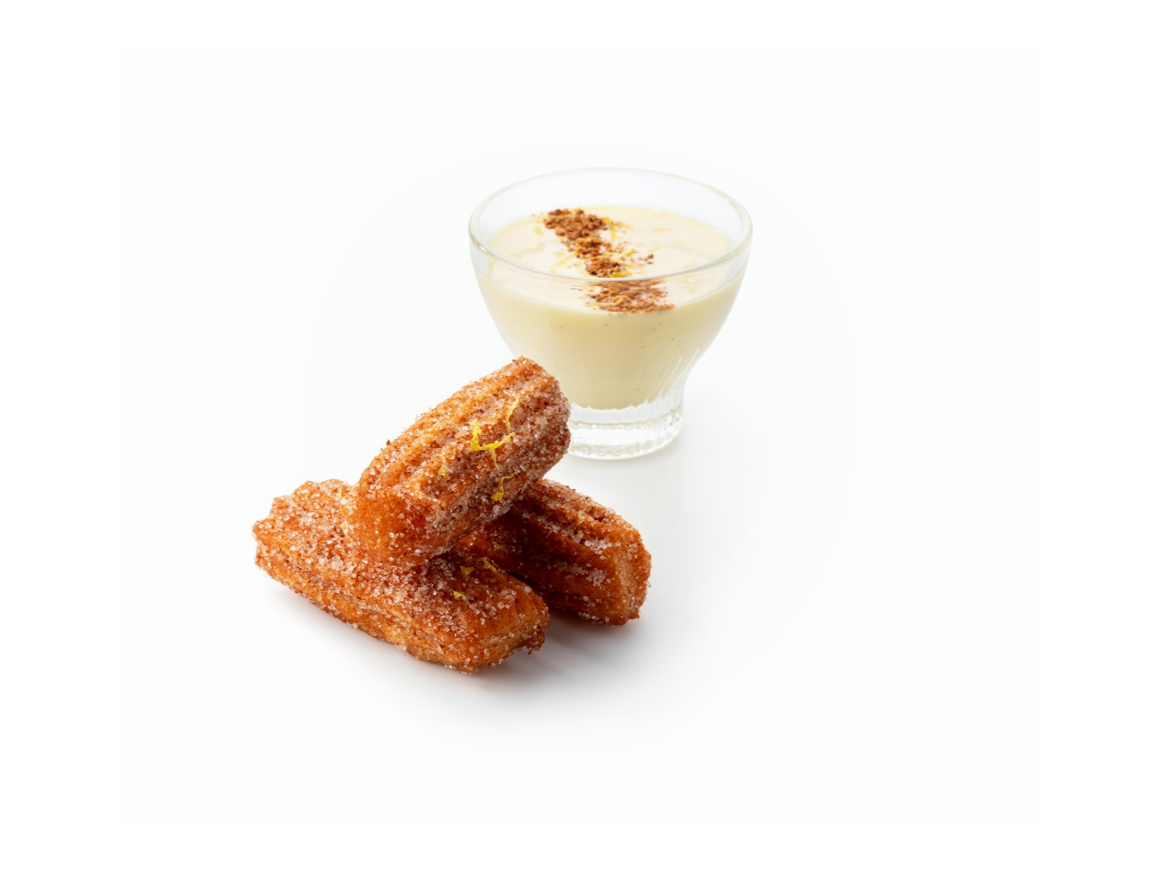 Churros with crème anglaise dip | Debic