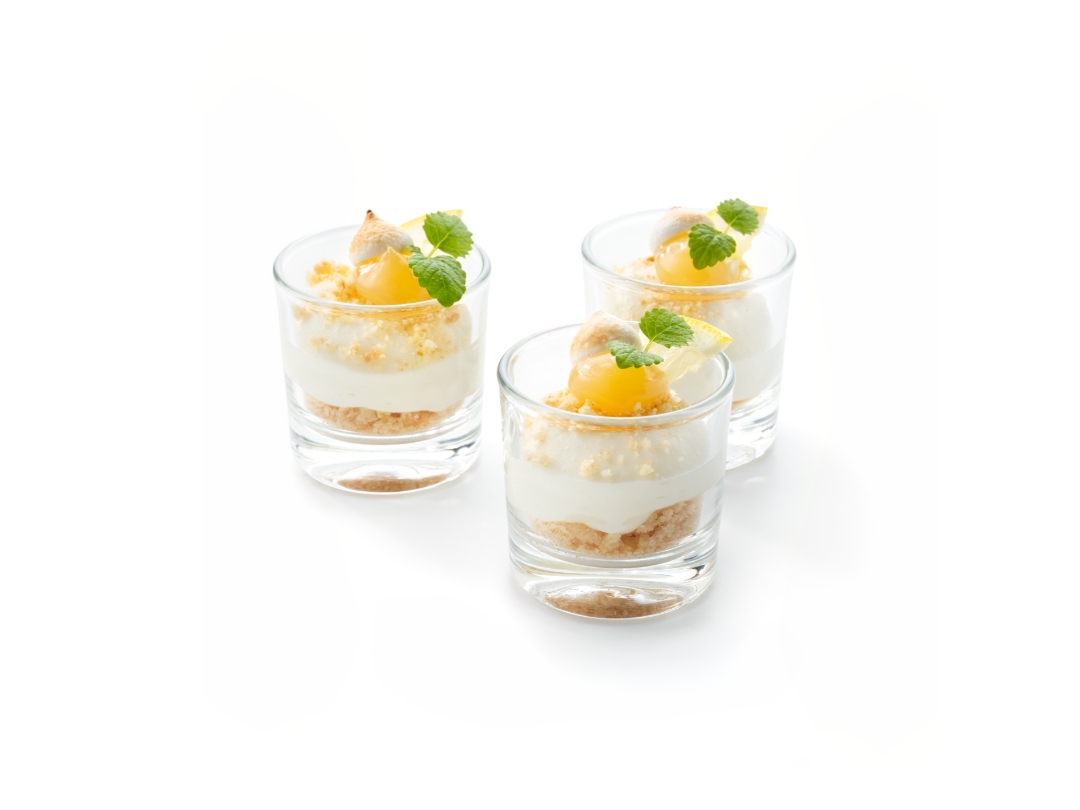 Verrine lemon meringue cheesecake | Debic