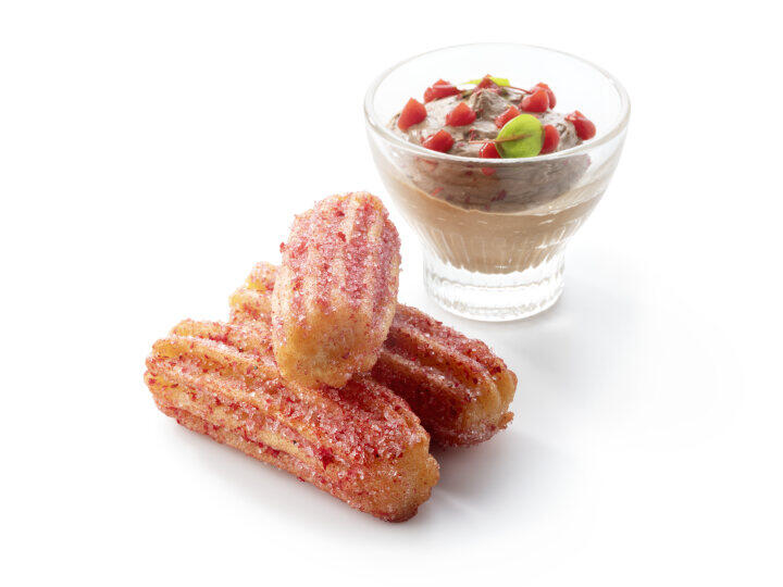 Churros miso chocolate mousse dip | Debic