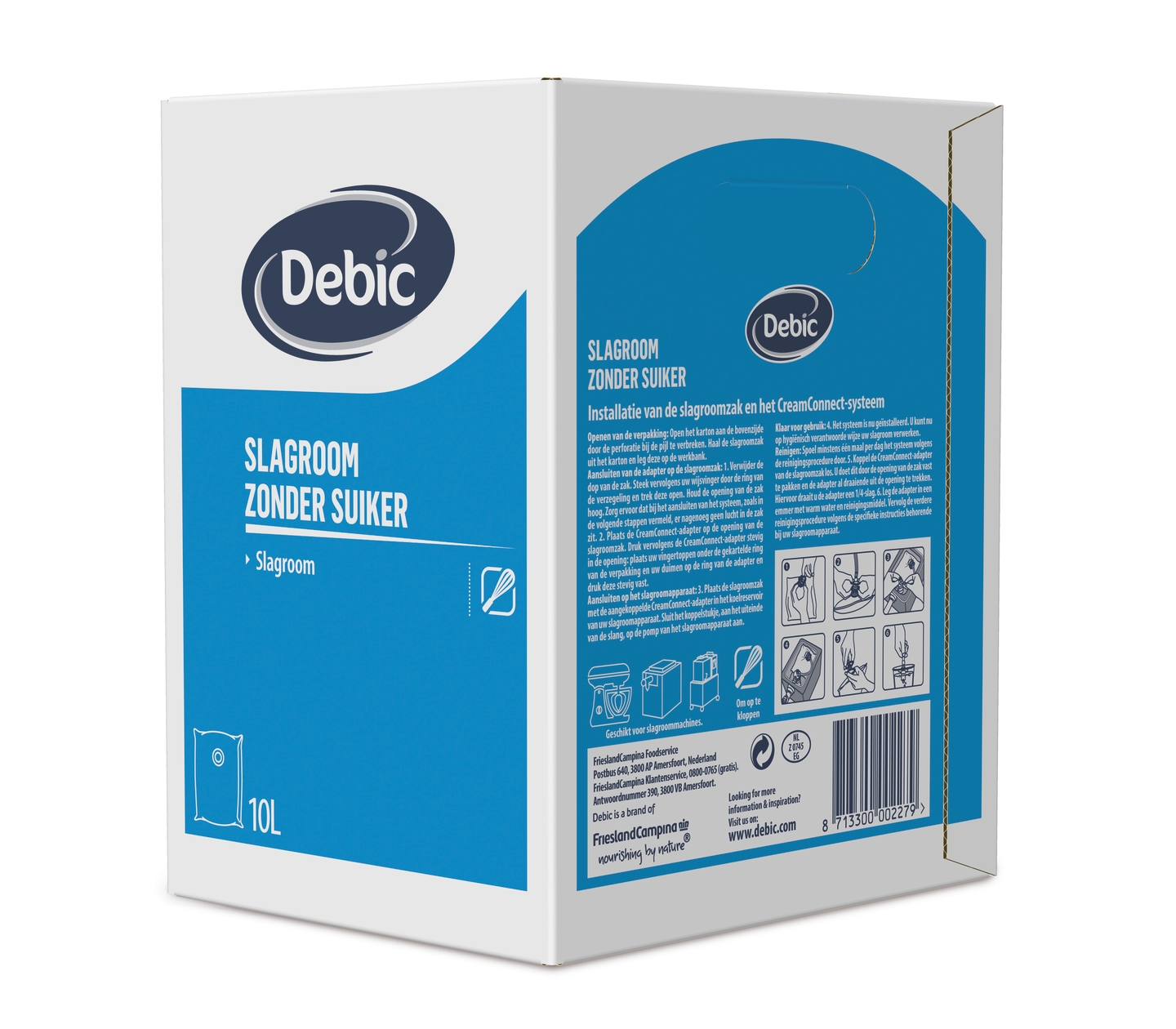 Debic Slagroom zonder suiker
