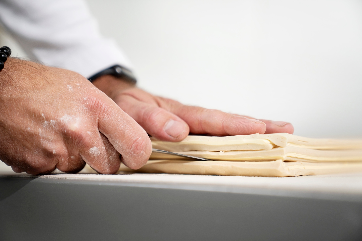 Laminating dough