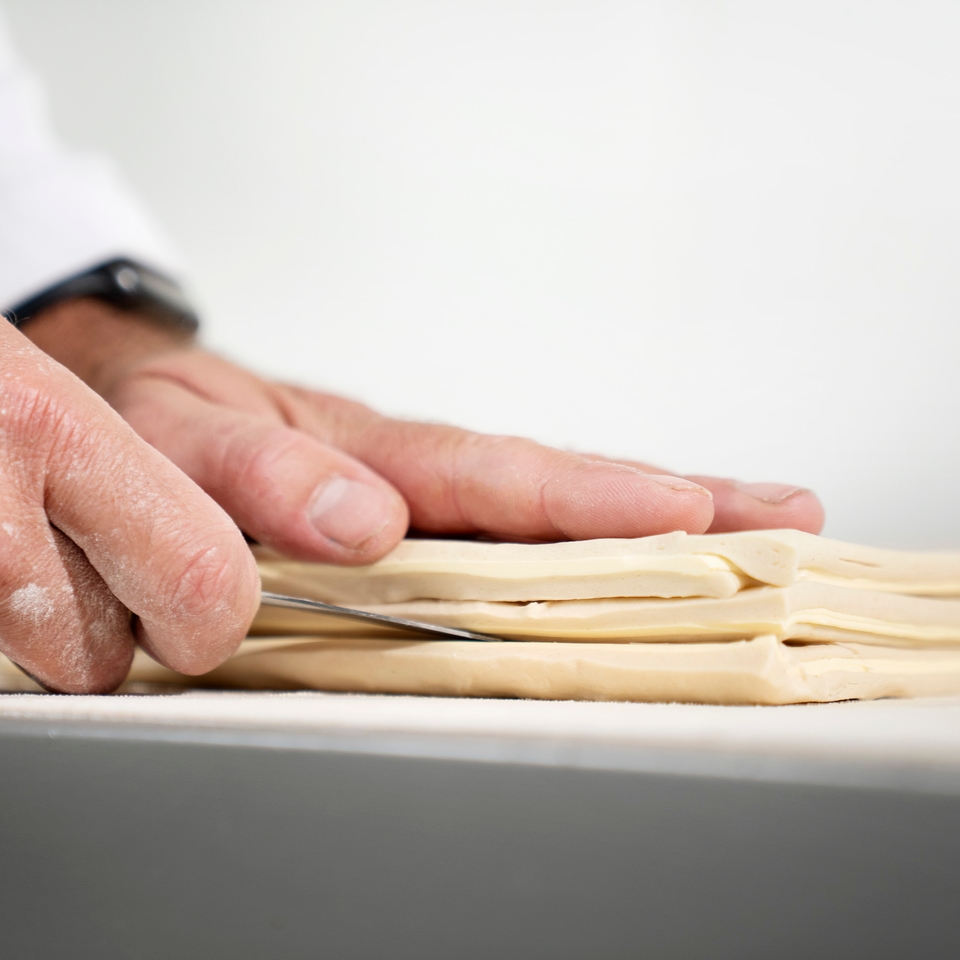 Laminating dough