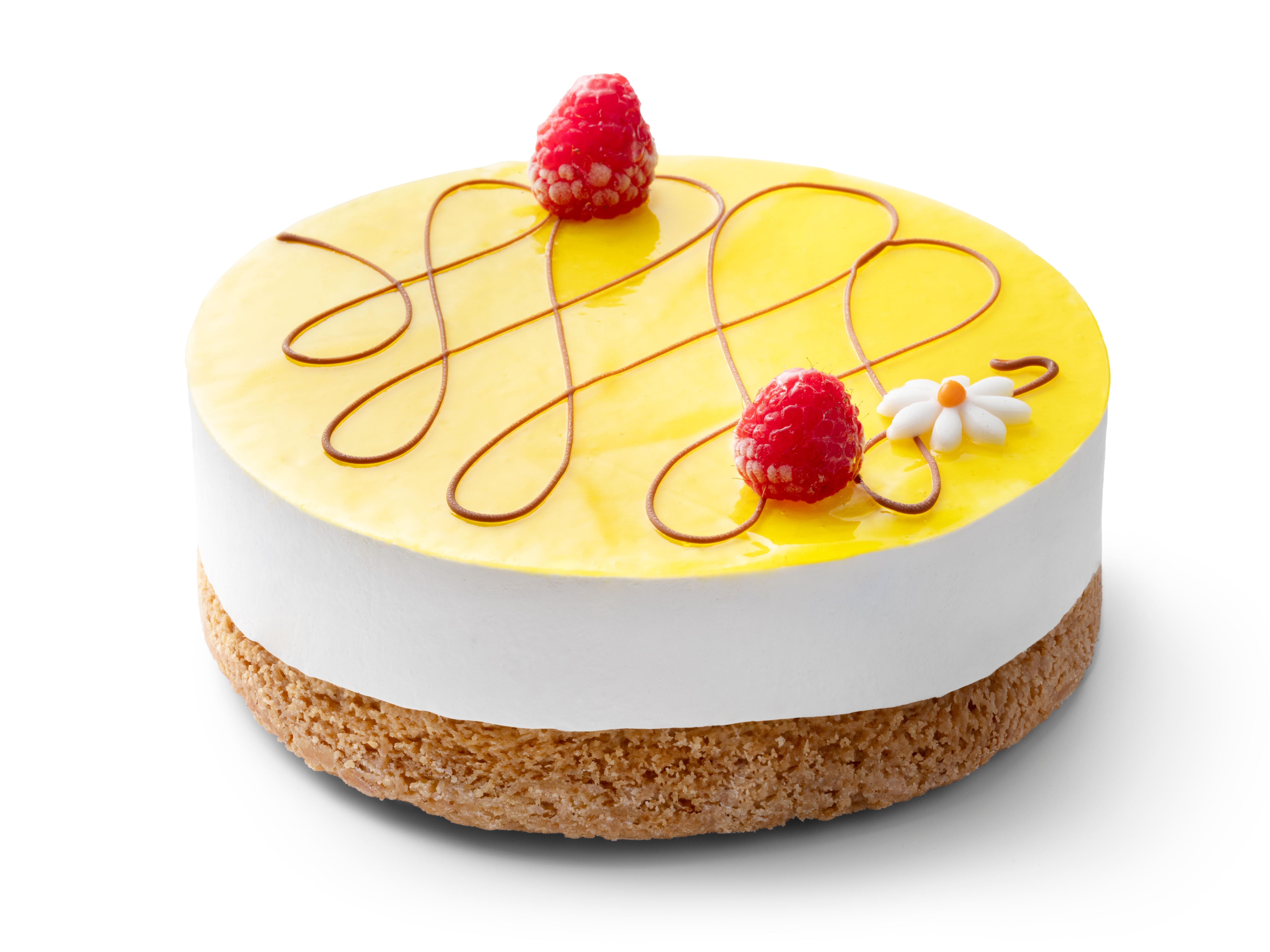 Mango panna cotta taart