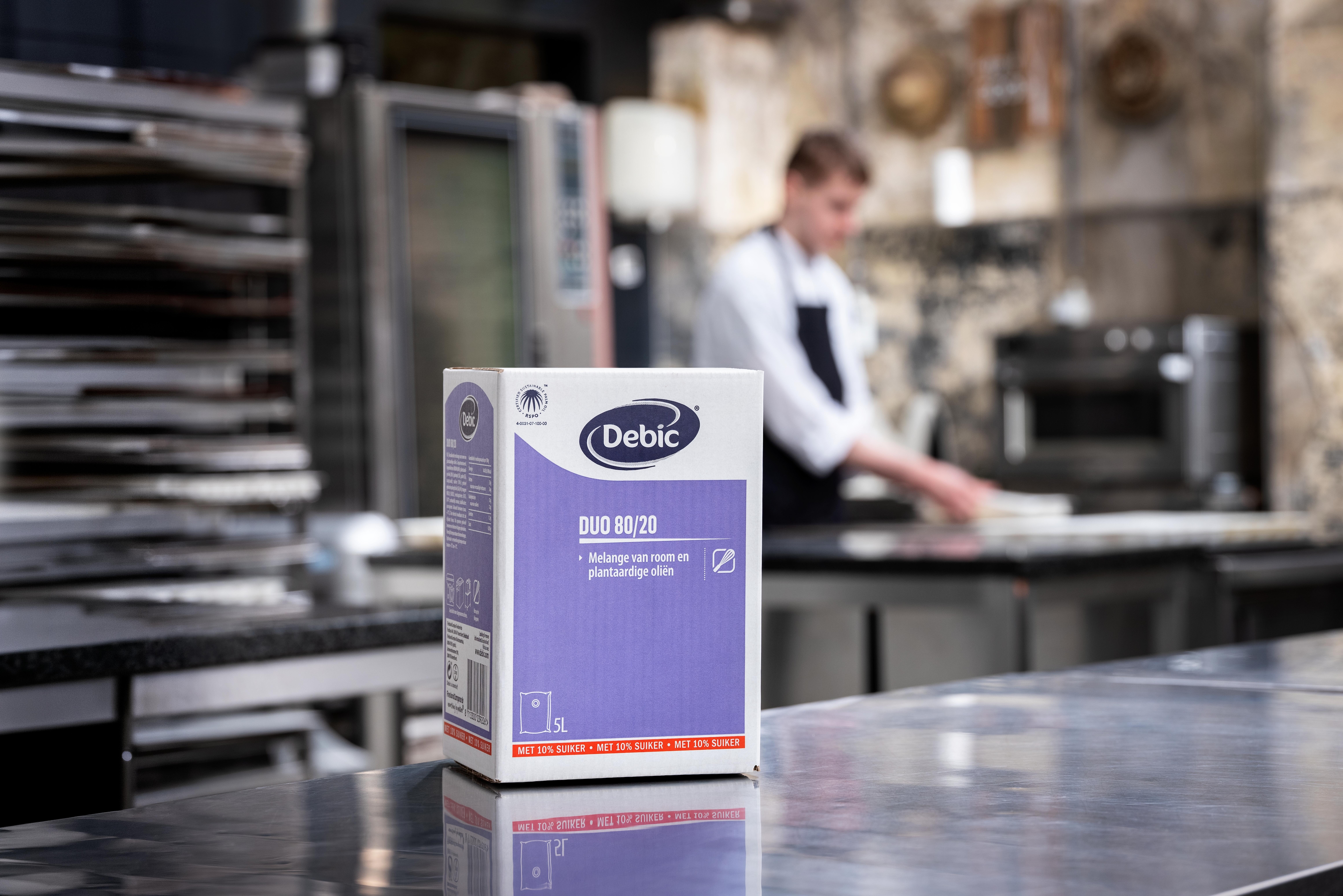 Duo verpakking op werkblad