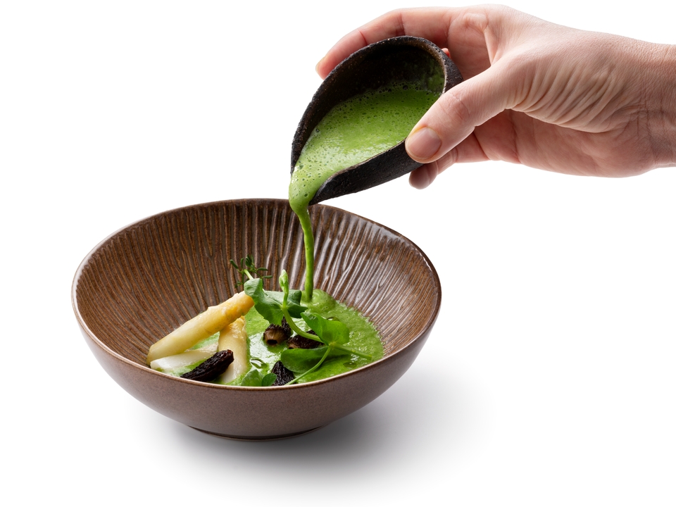 Wild garlic velouté