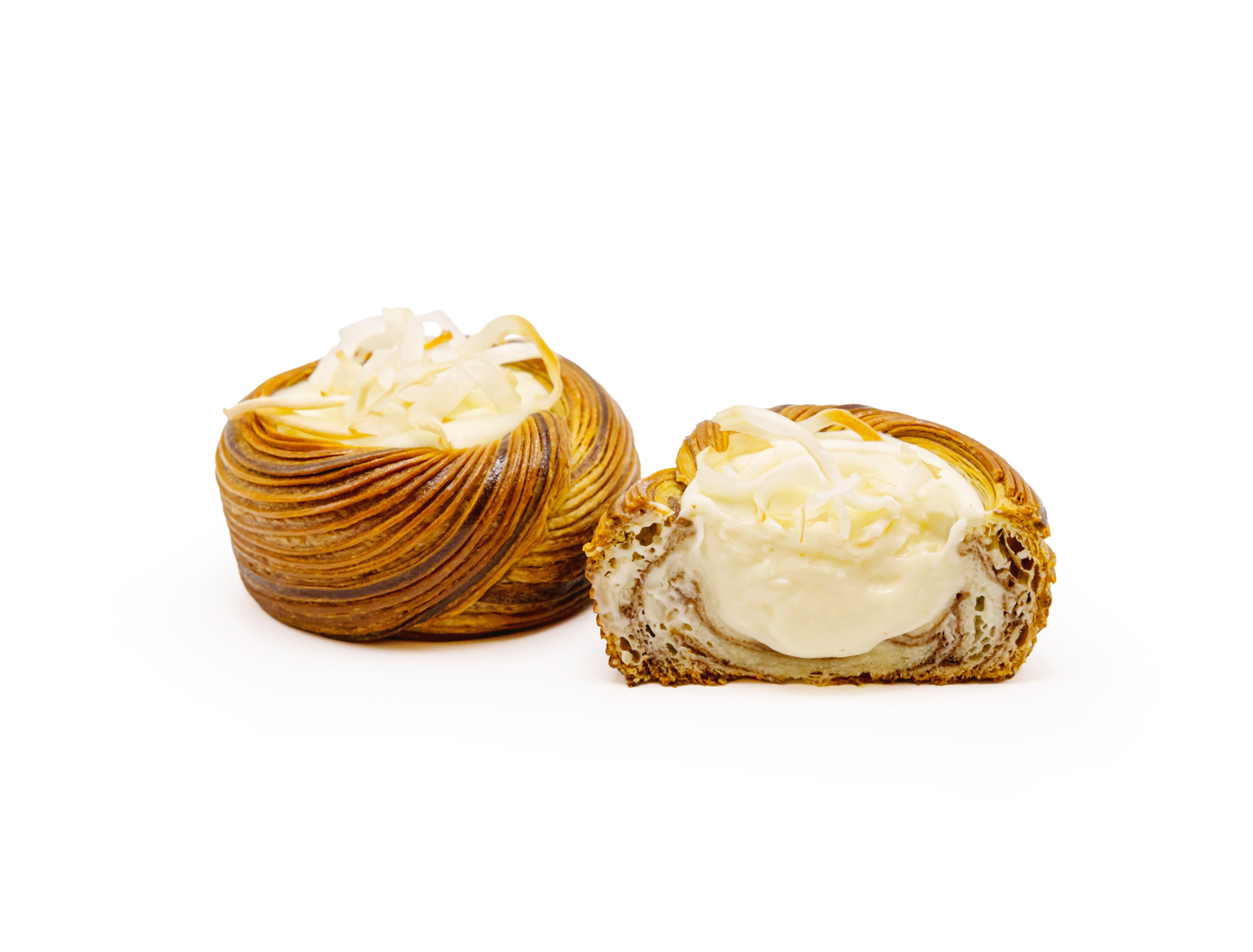 Coconut Flan Croissant Tart