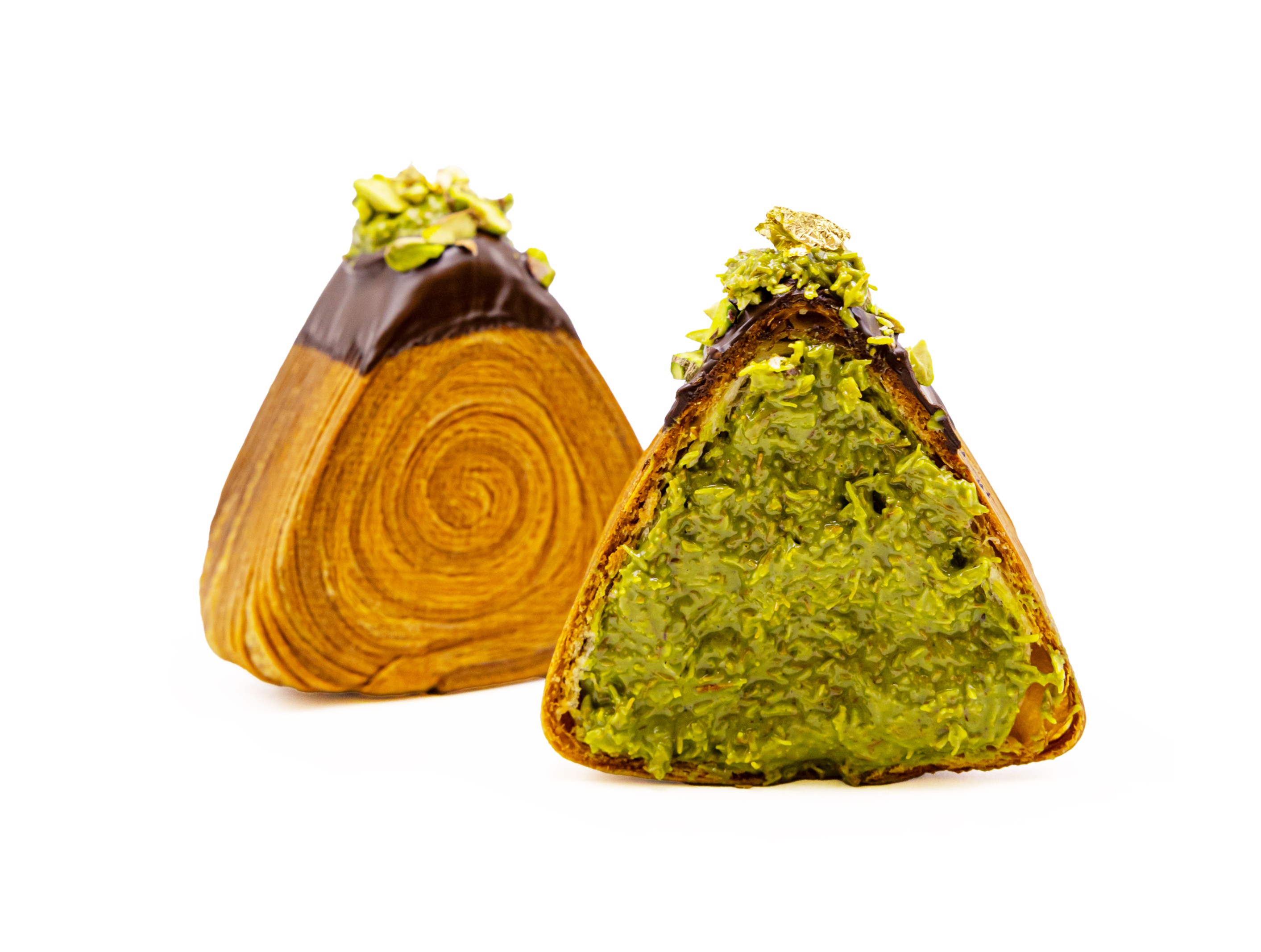 Pistachio Kunafa Croissant Prism