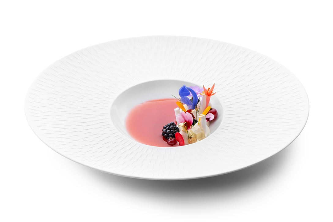 Mousse chocolat blanc, fruits rouges et oseille - photo1 | Debic