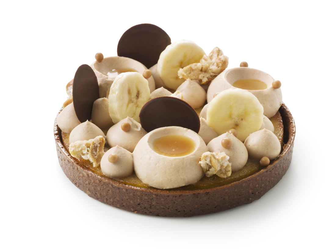 Tartelettetaart met melkchocolade en banaan - photo1 | Debic