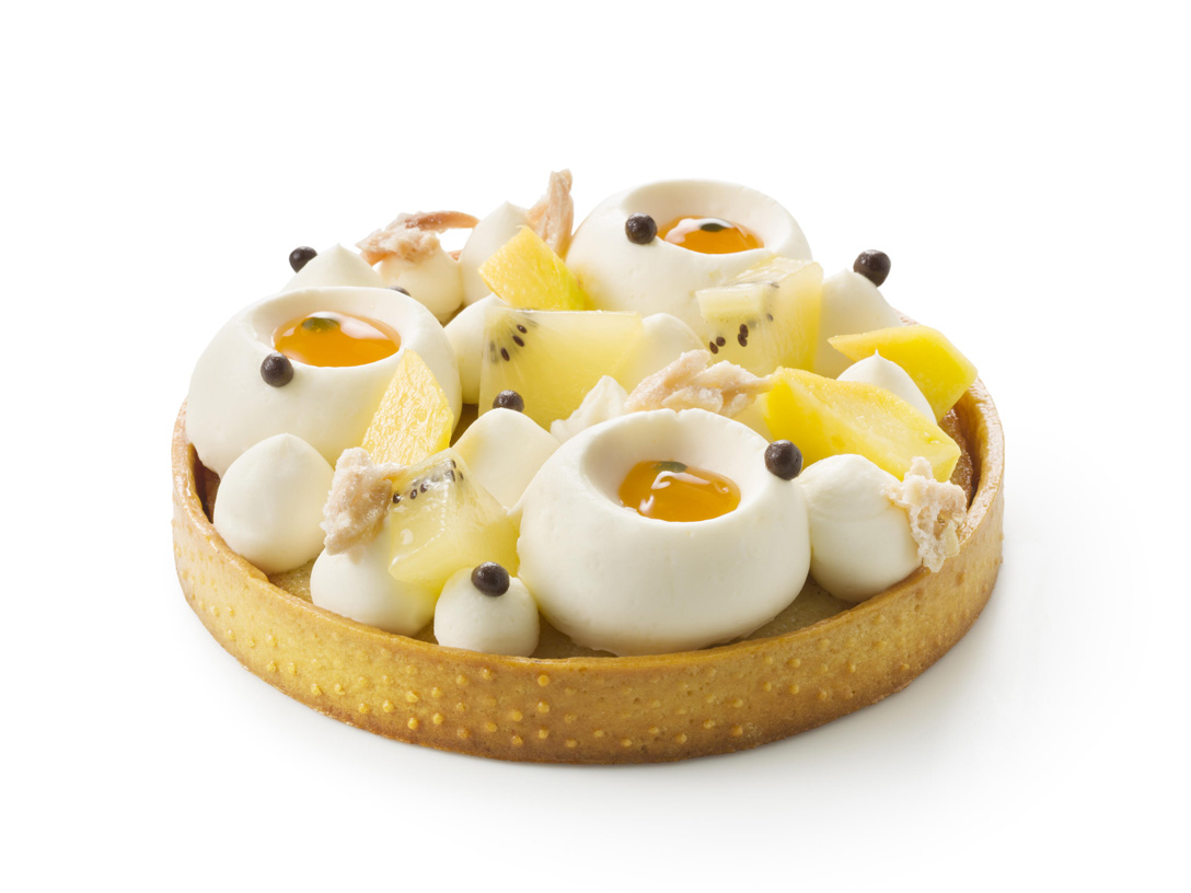 Tartelettetaart met witte chocolade en mango - photo1 | Debic