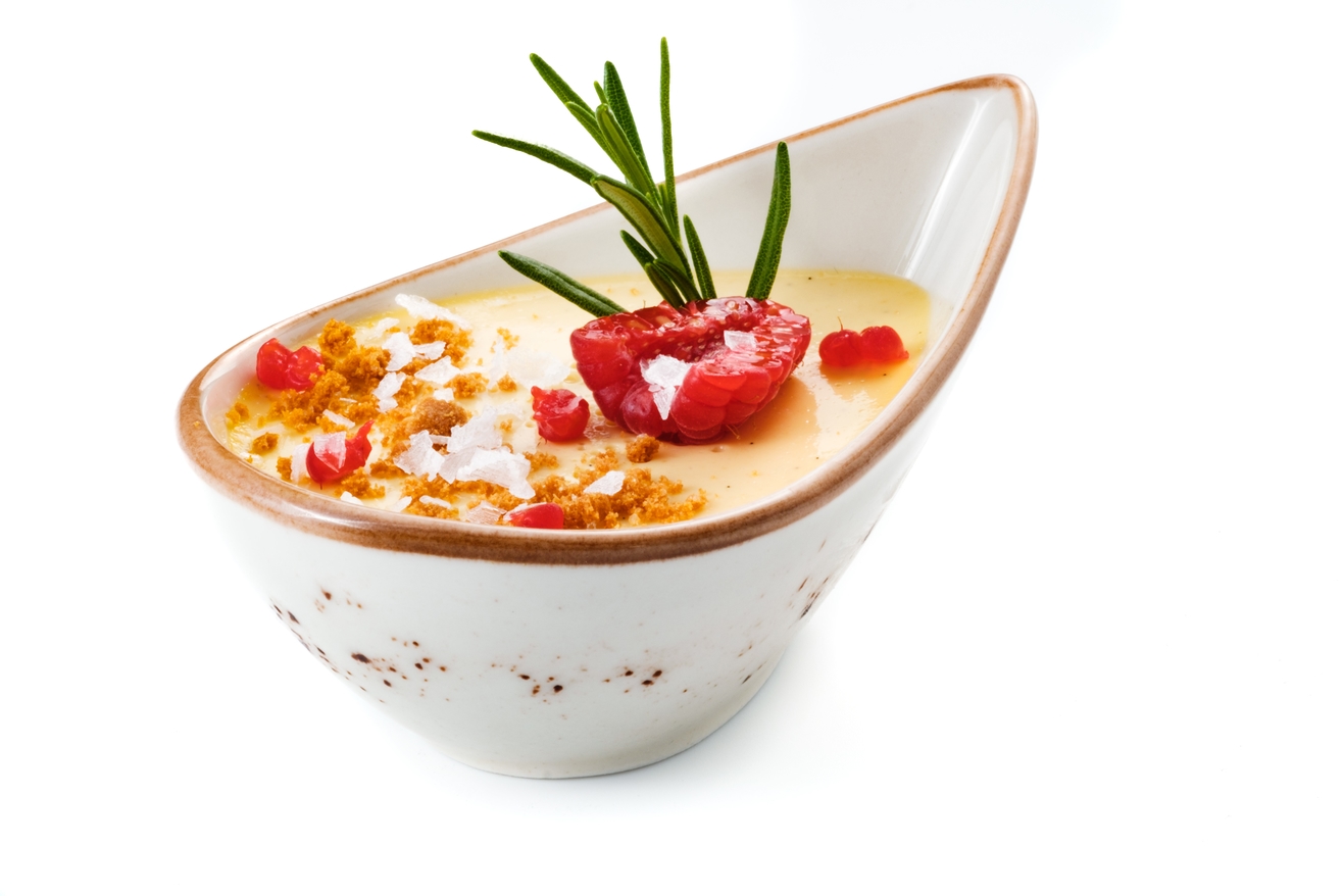 Crème Brûlée con pasta de cacahuete y sal - photo1 | Debic