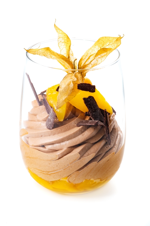 Mousse de chocolate y melocotón - photo1 | Debic