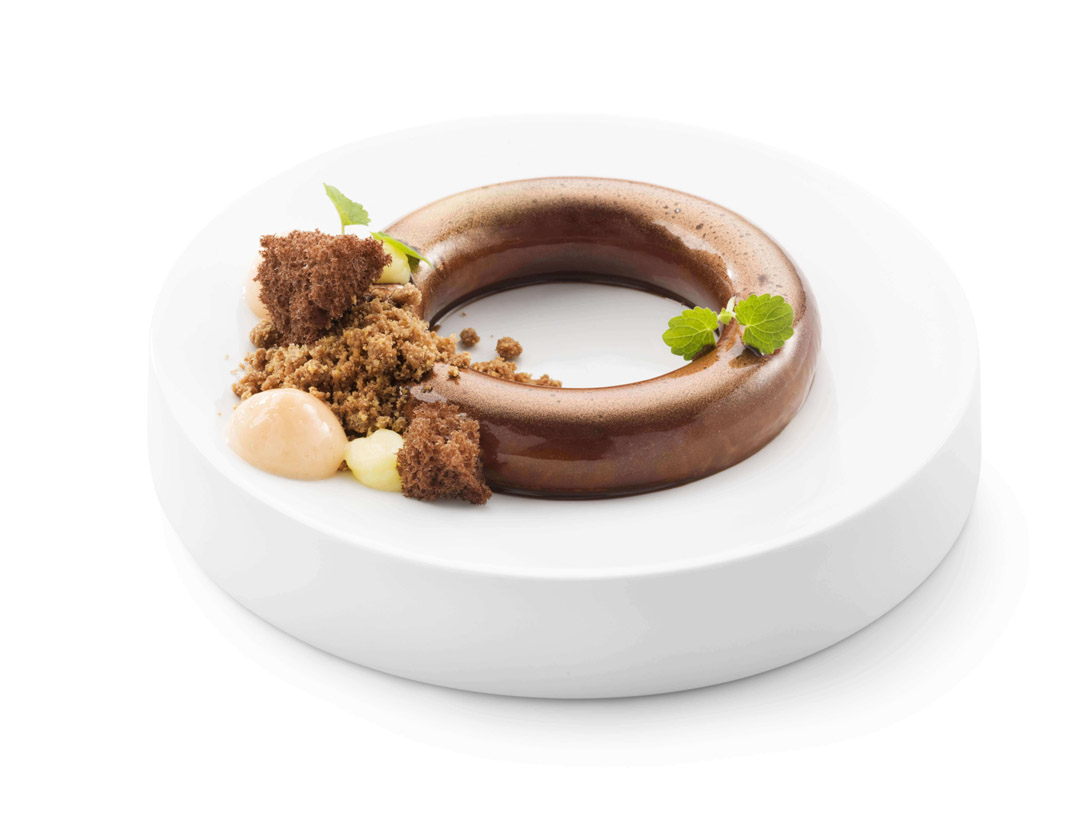Citrusring met structuren van pure chocolade - photo1 | Debic