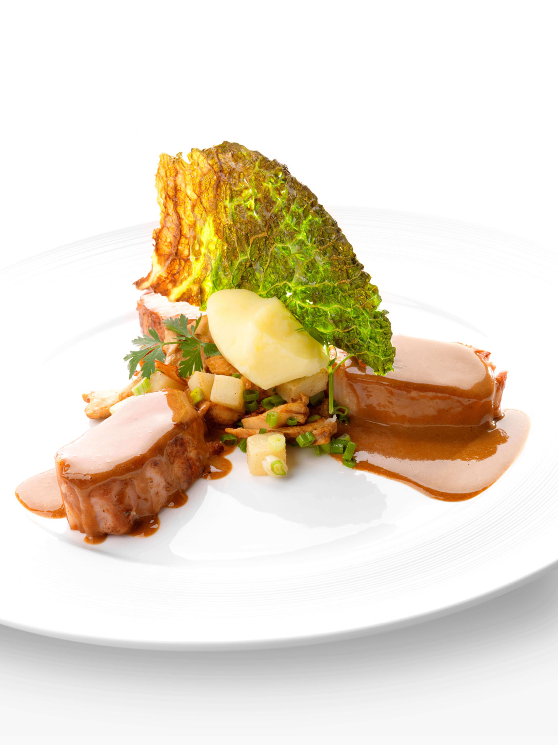 Noix de chevreuil à la moutarde brune et baies de genévrier - photo1 | Debic