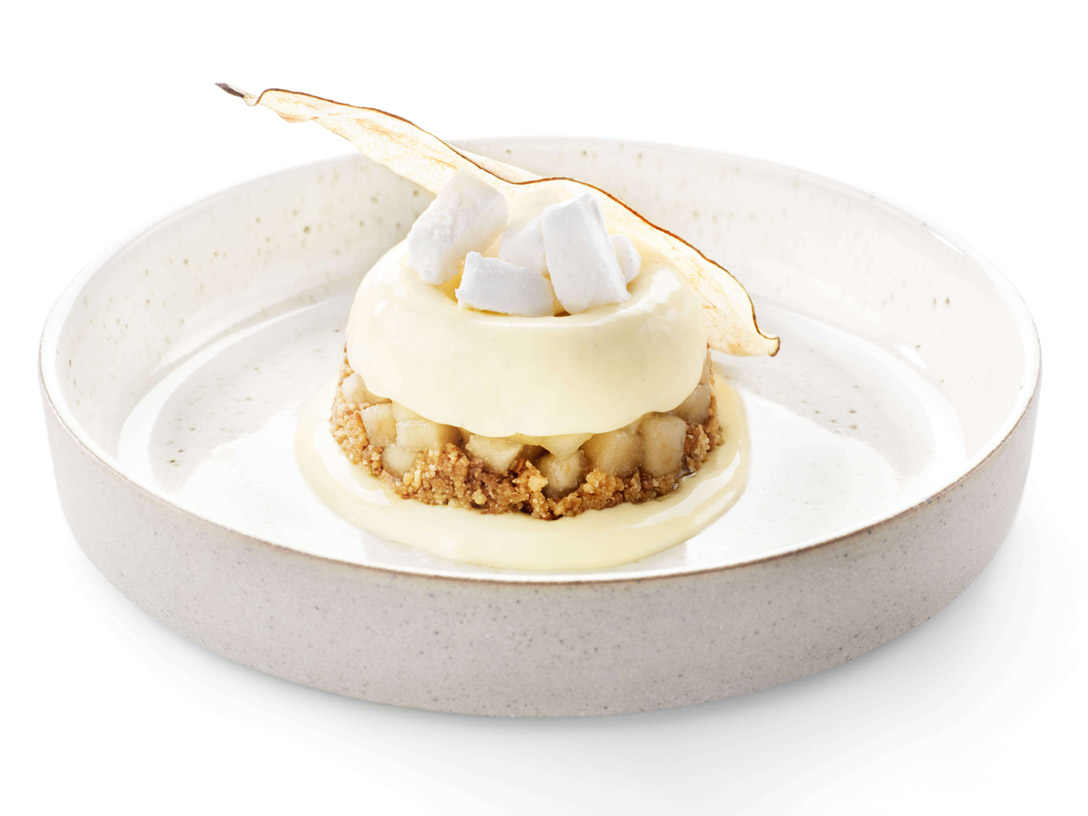 Crème Brûlée con peras - photo1 | Debic