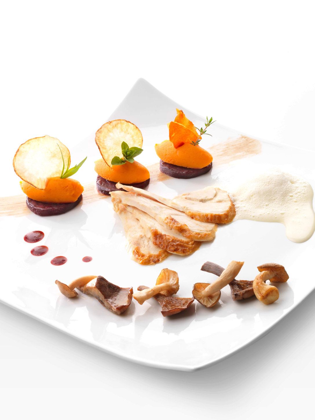 L'éventail de faisan rôti en crème fine champagne - photo1 | Debic