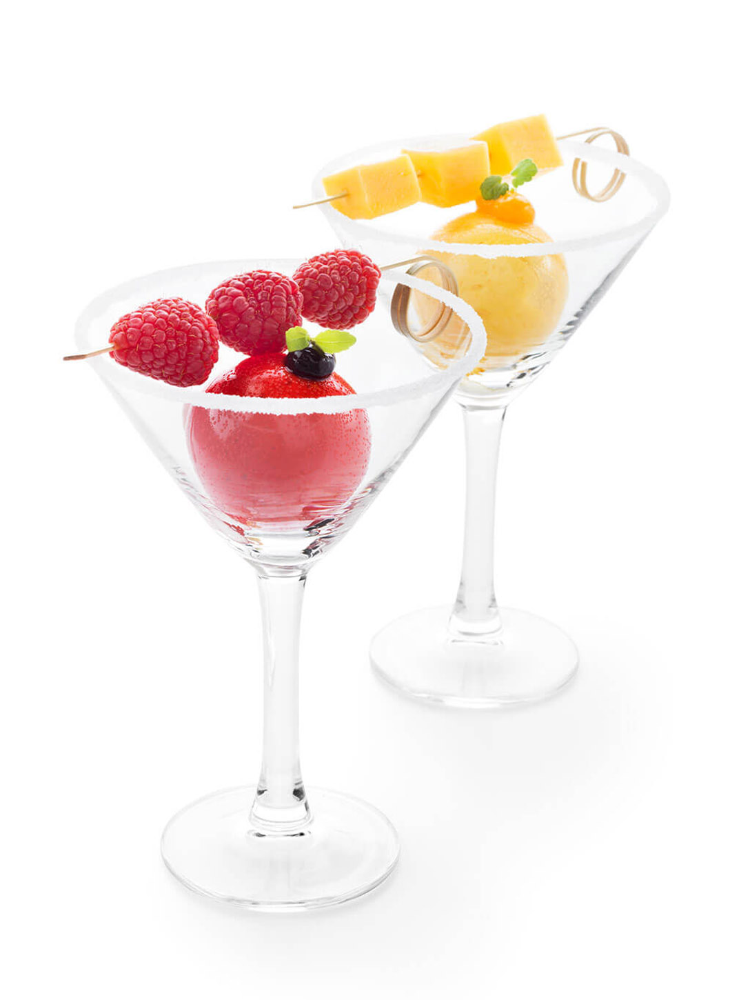 Dessert cocktails van framboos en mango - photo1 | Debic