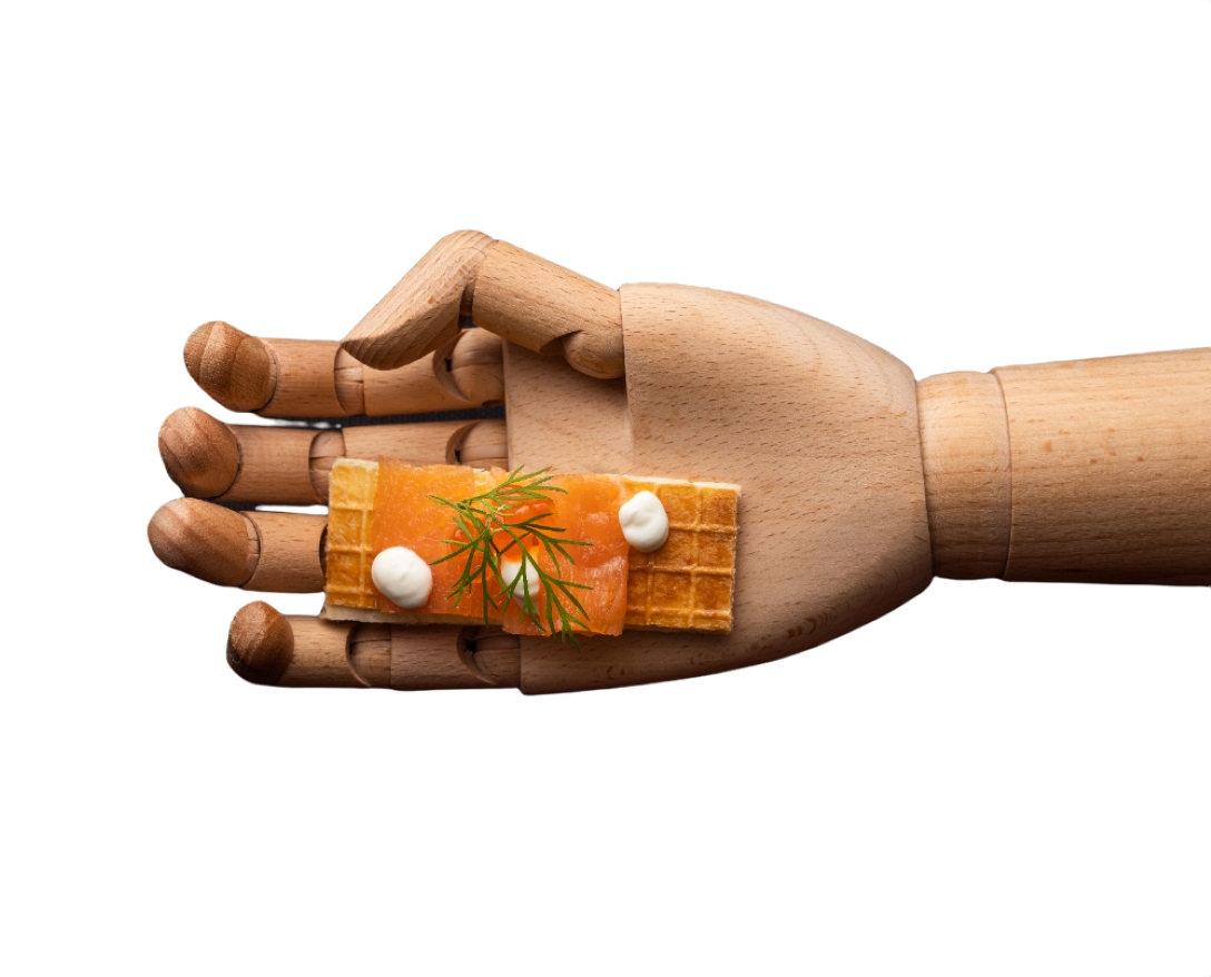 Wafel van gerooke zalm - photo1 | Debic