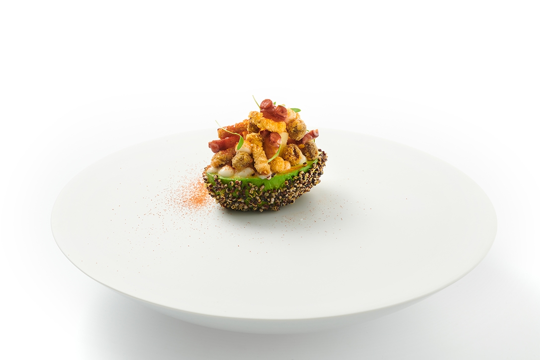 Avocado met salade van octopus - photo1 | Debic