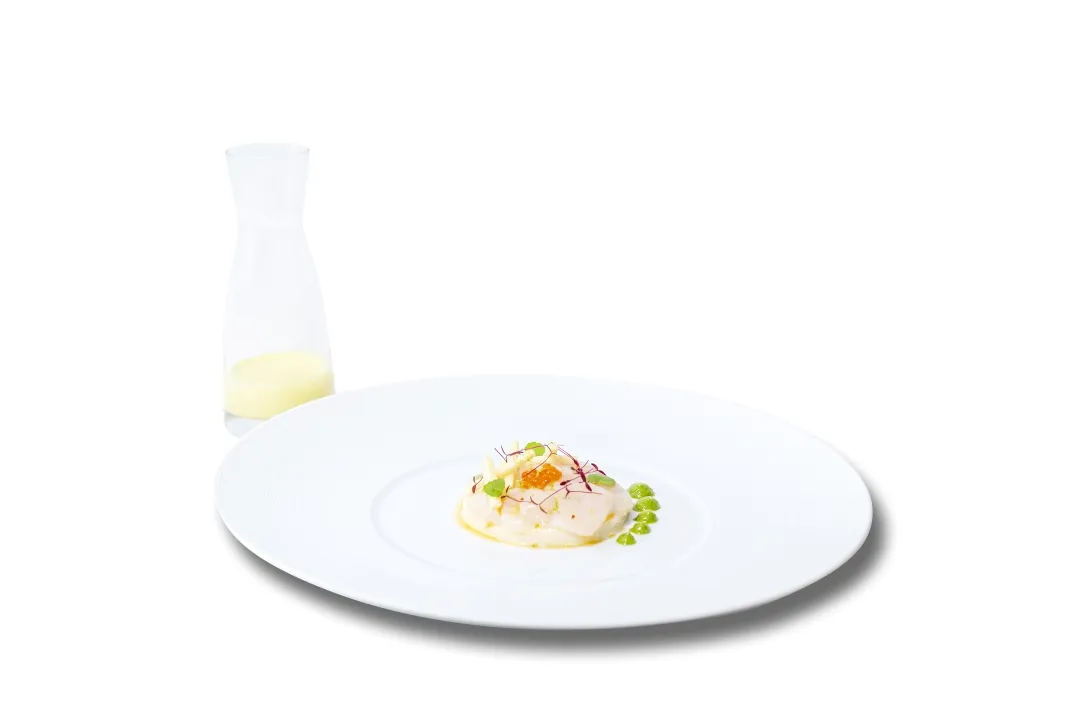 Carpaccio van sintjakobsvruchten