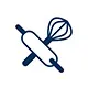 Rolling pin and whisk